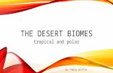 THE DESERT BIOMES tropical and polar By: Emily Griffin.