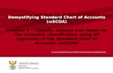 Demystifying Standard Chart of Accounts ( m SCOA) Chapter 3 – Classify, analyse and report on the economic classification using all segments of the standard.