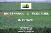 1 BIOETHANOL & FLEX FUEL IN BRAZIL PETROBRAS Kuniyuki Terabe Bangkok 28 – 30 June 2006 FEALAC Inter- regional Workshop on Clean Fuels and Vehicle Technologies.