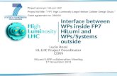 Interface between WPs inside FP7 HiLumi and WPs/Systems outside Lucio Rossi HL-LHC Project Coordinator CERN HiLumi/LARP collaboration Meeting 17 November.