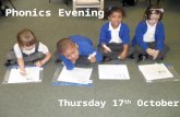 Phonics Evening Thursday 17 th October. What is phonics? A method of teaching children to read and write the English Language. It teaches children that.