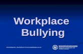 Workplace Bullying Acknowledgement : Stop Bullying in SA,.