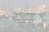 Pamuk’s Istanbul Excerpts from Chapter 10 for Enjoyment.