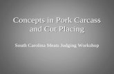 South Carolina Meats Judging Workshop Concepts in Pork Carcass and Cut Placing.