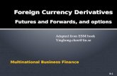 Foreign Currency Derivatives Futures and Forwards, and options 8-1 Adapted from ESM bookYinghong.chen@liu.se.