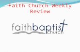 Faith Church Weekly Review. Question #1 Who does Paul call a “fellow prisoner” in the beginning of this Epistle?