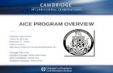 AICE PROGRAM OVERVIEW Video Belleview High School 10400 SE 36th Ave Belleview, FL 34420 (352) 671-6210 .