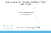 HULL AND EAST YORKSHIRE HOSPITALS NHS TRUST ANNUAL GENERAL MEETING 27 SEPTEMBER 2013.