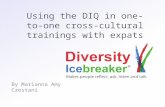 Using the DIQ in one-to-one cross-cultural trainings with expats By Marianna Amy Crestani.