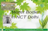 Water Bodies in NCT Delhi Delhi Parks & Gardens Society, Department of Environment, Govt. of NCT of Delhi.
