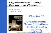 11- Copyright © 2010 Pearson Education, Inc. Publishing as Prentice Hall 1 Organizational Theory, Design, and Change Sixth Edition Gareth R. Jones Chapter.