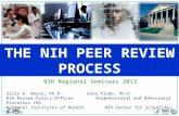 THE NIH PEER REVIEW PROCESS Sally A. Amero, Ph.D.Dana Plude, Ph.D. NIH Review Policy OfficerBiobehavioral and Behavioral Processes IRG National Institutes.