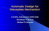Axiomatic Design for Waveplate Mechanism I.E-655, Advanced CAD/CAM -Krishnan V Kumar -Rohan P Gavande.