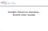 1 Vendor Reverse Auction - Event User Guide. 2 Minimum System Requirements Internet connection - Modem, ISDN, DSL, T1. Your connection speed determines.