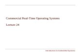 Introduction to Embedded Systems Carnegie Mellon Commercial Real-Time Operating Systems Lecture 24.