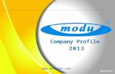 MODU System Company Profile 2013 .