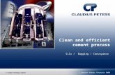 A Langley Holdings Company Claudius Peters Projects GmbH 1 Clean and efficient cement process Silo / Bagging / Conveyance Größe: 12 cm x 12 cm Position: