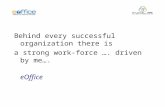 Behind every successful organization there is a strong work-force …. driven by me…. eOffice.