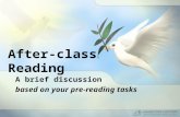 After-class Reading A brief discussion based on your pre-reading tasks.