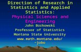 Direction of Research in Statistics and Applied Statistics: Physical Sciences and Engineering John Borkowski Professor of Statistics Montana State University.