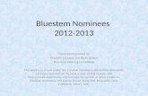 Bluestem Nominees 2012-2013 Powerpoint created by Michelle Johnson and Brian Wilson Bluestem Steering Committee This work is licensed under the Creative.
