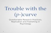 Trouble with the (p-)curve Questionable Research Practices, Replication and Publishing in Psychology.