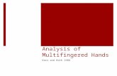 Analysis of Multifingered Hands Kerr and Roth 1986.