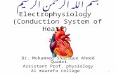 Electrophysiology (Conduction System of Heart) Dr. Mohammed Sharique Ahmed Quadri Assistant Prof. physiology Al maarefa college 1.