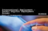 International Employment – latest Digital Employment issues Melanie Lane and Karine Audouze.