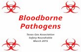Bloodborne Pathogens Texas Gas Association Safety Roundtable March 2015.