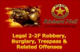 AGGRAVATED ROBBERY 2911.01 1. While committing or attempting to commit or fleeing after a theft offense: a. Have a deadly weapon on person or under.