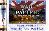 Japanese Victories -Pearl Harbor -Japan had many Victories in much of the Pacific Empire greater than Hitler’s -MacArthur retreats from the Philippines.