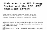 Update on the RFE Energy Sector and the RFE LEAP Modelling Effort Olga DEMINA, Natalia LOMAKINA, Alexey NOVITSKIY Economic Research Institute, Far Eastern.