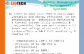 In order to make your HVAC-R units more versatile and energy efficient, we are introducing an innovative Monitoring & Control System (fully automatic &