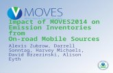 Impact of MOVES2014 on Emission Inventories from On-road Mobile Sources Alexis Zubrow, Darrell Sonntag, Harvey Michaels, David Brzezinski, Alison Eyth.