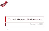 Total Grant Makeover February 21, 2015 1. Total Grant Makeover: Insider Tips for Creating Proposals that Funders Can't Refuse  Michele Oros – Beaufort.