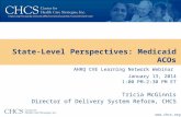 Www.chcs.org AHRQ CVE Learning Network Webinar January 13, 2014 1:00 PM-2:30 PM ET Tricia McGinnis Director of Delivery System Reform, CHCS State-Level.