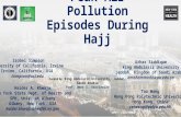 Peak Air Pollution Episodes During Hajj Isobel Simpson University of California, Irvine Irvine, California, USA isimpson@uci.edu Haider A. Khwaja New York.