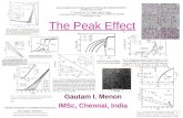 1 The Peak Effect Gautam I. Menon IMSc, Chennai, India.