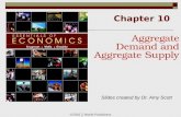 Chapter 10 ©2010  Worth Publishers Aggregate Demand and Aggregate Supply Slides created by Dr. Amy Scott.