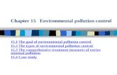 Chapter 15 Environmental pollution control 15.1 The goal of environmental pollution control 15.2 The types of environmental pollution control 15.3 The.