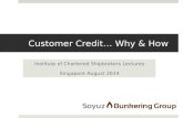 Customer Credit… Why & How Institute of Chartered Shipbrokers Lectures Singapore August 2014.
