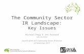 The Community Sector IR Landscape: Key Issues Michael Pegg & Jen Forward Jobs Australia Launch of the ACT Community Sector IR Service 23 November 2011.