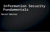 Information Security Fundamentals David Veksler. Who is this talk for? Non IT experts Non IT experts Those working with confidential information Those.
