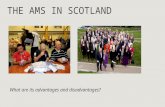 THE AMS IN SCOTLAND What are its advantages and disadvantages?