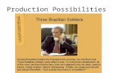 Production Possibilities When faced with SCARCITY of resources, decisions have to be made about how to use those resources Trade-offs Opportunity Costs.