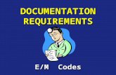 DOCUMENTATION REQUIREMENTS E/M Codes. Targeted Codes 99214 : established patient, outpt. visit – presenting problems are usually moderate to high severity.