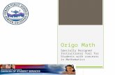 Origo Math Specially Designed Instructional Tool for Students with concerns in Mathematics.