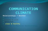 Relationships = Weather fair & warm stormy & cold polluted clear & healthy Key to Positive Relationships.