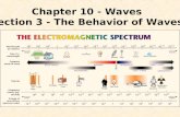 Chapter 10 - Waves Section 3 - The Behavior of Waves.